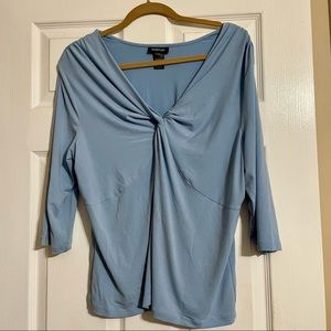 Avenue 18/20 Light Blue V-neck top
